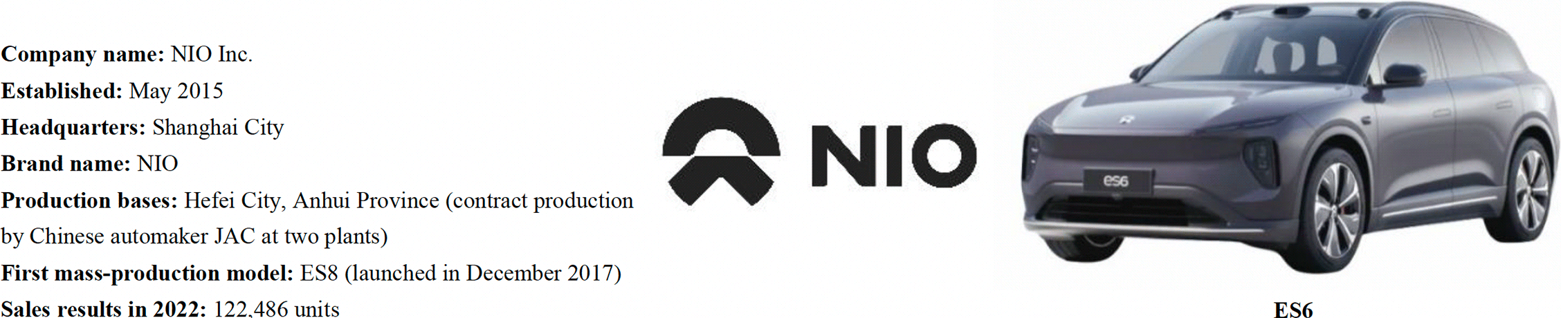 Text: NIO Company Profile