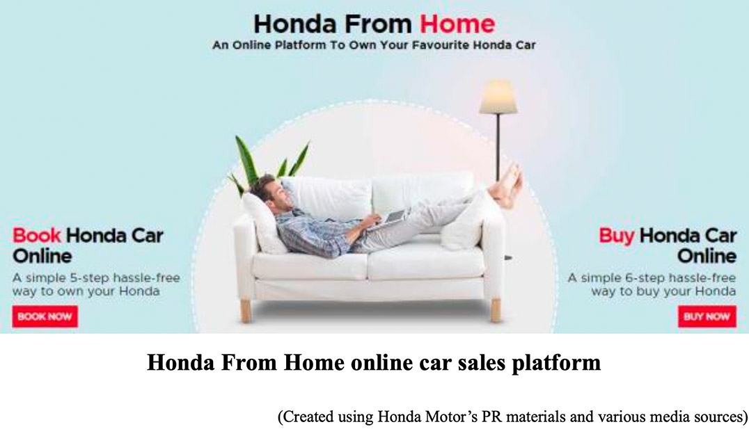Honda From Home online car sales platform